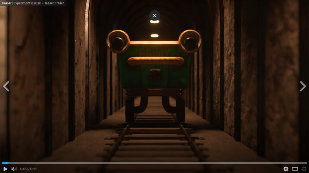 Poppy Playtime hé lộ game Co-op mới: Experiment 82626 2 Sự trở lại của Barry - chiếc xe gòng (Railcar) quen thuộc